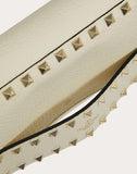 WOMEN'S VALENTINO GARAVANI SMALL ROCKSTUD GRAINY CALFSKIN CROSSBODY BAG LIGHT IVORY