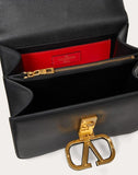 WOMEN'S VALENTINO GARAVANI VSLING GRAINY CALFSKIN SHOULDER BAG BLACK