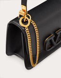 WOMEN'S VALENTINO GARAVANI SMALL VSLING GRAINY CALFSKIN SHOULDER BLACK