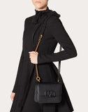 WOMEN'S VALENTINO GARAVANI SMALL VSLING GRAINY CALFSKIN SHOULDER BLACK