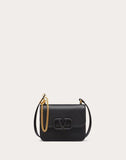 WOMEN'S VALENTINO GARAVANI SMALL VSLING GRAINY CALFSKIN SHOULDER BLACK