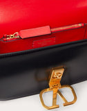 WOMEN'S VALENTINO GARAVANI VLOCK BRUSHED CALFSKIN SHOULDER BAG