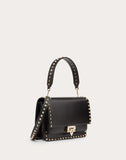 WOMEN'S VALENTINO GARAVANI ROCKSTUD SMOOTH CALFSKIN CROSSBODY BAG BLACK