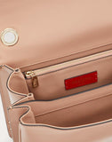 WOMEN'S VALENTINO GARAVANI ROCKSTUD SMOOTH CALFSKIN CROSSBODY BAG BABY PINK