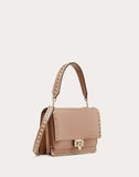 WOMEN'S VALENTINO GARAVANI ROCKSTUD SMOOTH CALFSKIN CROSSBODY BAG BABY PINK