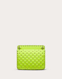 WOMEN'S VALENTINO GARAVANI MEDIUM ROCKSTUD SPIKE FLUO CALFSKIN BAG SS20 RUNWAY PREVIEW LIME