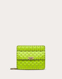 WOMEN'S VALENTINO GARAVANI MEDIUM ROCKSTUD SPIKE FLUO CALFSKIN BAG SS20 RUNWAY PREVIEW LIME