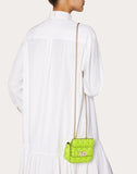 WOMEN'S VALENTINO GARAVANI MICRO ROCKSTUD SPIKE FLUO CALFSKIN BAG SS20 RUNWAY PREVIEW LIME