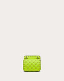 WOMEN'S VALENTINO GARAVANI MICRO ROCKSTUD SPIKE FLUO CALFSKIN BAG SS20 RUNWAY PREVIEW LIME