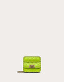 WOMEN'S VALENTINO GARAVANI MICRO ROCKSTUD SPIKE FLUO CALFSKIN BAG SS20 RUNWAY PREVIEW LIME