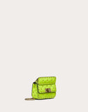 WOMEN'S VALENTINO GARAVANI MICRO ROCKSTUD SPIKE FLUO CALFSKIN BAG SS20 RUNWAY PREVIEW LIME
