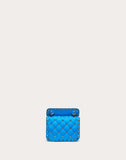 WOMEN'S VALENTINO GARAVANI MICRO ROCKSTUD SPIKE FLUO CALFSKIN BAG SS20 RUNWAY PREVIEW NEON BLUE