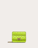 WOMEN'S VALENTINO GARAVANI MINI ROCKSTUD SPIKE FLUO CALFSKIN BAG SS20 RUNWAY PREVIEW LIME