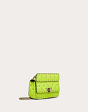 WOMEN'S VALENTINO GARAVANI MINI ROCKSTUD SPIKE FLUO CALFSKIN BAG SS20 RUNWAY PREVIEW LIME