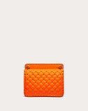 WOMEN'S VALENTINO GARAVANI MEDIUM ROCKSTUD SPIKE FLUO CALFSKIN BAG SS20 RUNWAY PREVIEW FLORESCENT ORANGE