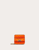 WOMEN'S VALENTINO GARAVANI MICRO ROCKSTUD SPIKE FLUO CALFSKIN BAG SS20 RUNWAY PREVIEW FLORESCENT ORANGE