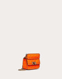 WOMEN'S VALENTINO GARAVANI MICRO ROCKSTUD SPIKE FLUO CALFSKIN BAG SS20 RUNWAY PREVIEW FLORESCENT ORANGE