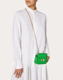 WOMEN'S VALENTINO GARAVANI MICRO ROCKSTUD SPIKE FLUO CALFSKIN BAG SS20 RUNWAY PREVIEW FLUORESCENT GREEN