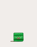 WOMEN'S VALENTINO GARAVANI MICRO ROCKSTUD SPIKE FLUO CALFSKIN BAG SS20 RUNWAY PREVIEW FLUORESCENT GREEN