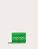 WOMEN'S VALENTINO GARAVANI MINI ROCKSTUD SPIKE FLUO CALFSKIN BAG SS20 RUNWAY PREVIEW FLUORESCENT GREEN