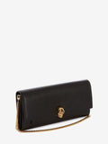 WOMEN'S ALEXANDER McQUEEN SKULL WALLET ON CHAIN BLACK