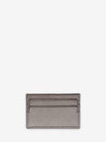 WOMEN'S ALEXANDER McQUEEN SKULL CARD HOLDER GUN METAL