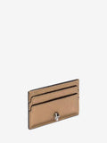 WOMEN'S ALEXANDER McQUEEN SKULL CARD HOLDER GOLD