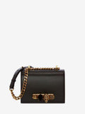 WOMEN'S ALEXANDER McQUEEN SMALL JEWELLED SATCHEL BLACK