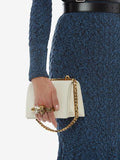 WOMEN'S ALEXANDER McQUEEN SMALL JEWELLED SATCHEL OFF WHITE