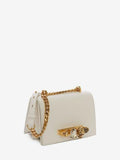 WOMEN'S ALEXANDER McQUEEN SMALL JEWELLED SATCHEL OFF WHITE