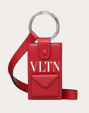 MEN'S VALENTINO GARAVANI VLTN PHONE CASE WITH NECK STRAP RED