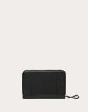 WOMEN'S VALENTINO GARAVANI VLOGO INLAY ZIPPERED WALLET BLACK