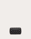 WOMEN'S VALENTINO GARAVANI ROCKSTUD SPIKE NAPPA LEATHER BELT BAG BLACK