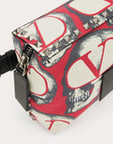 MEN'S VALENTINO GARAVANI UNDERCOVER ROCKSTUD BELT BAG PURE RED