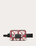 MEN'S VALENTINO GARAVANI UNDERCOVER ROCKSTUD BELT BAG PURE RED