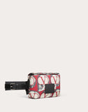 MEN'S VALENTINO GARAVANI UNDERCOVER ROCKSTUD BELT BAG PURE RED