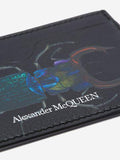 MEN'S ALEXANDER McQUEEN BUG CARDHOLDER BLACK/MULTICOLOR