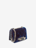 WOMEN'S ALEXANDER McQUEEN SMALL JEWELLED SATCHEL OLTREMARE
