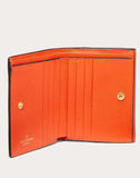 WOMEN'S VALENTINO GARAVANI VSLING GRAINY CALFSKIN WALLET ORANGE
