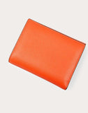 WOMEN'S VALENTINO GARAVANI VSLING GRAINY CALFSKIN WALLET ORANGE