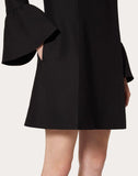 WOMEN'S VALENTINO CREPE COUTURE DRESS BLACK