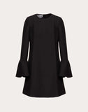WOMEN'S VALENTINO CREPE COUTURE DRESS BLACK