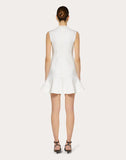 WOMEN'S VALENTINO DOUBLE COMFORT CRÊPE DRESS IVORY