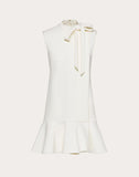 WOMEN'S VALENTINO DOUBLE COMFORT CRÊPE DRESS IVORY
