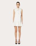 WOMEN'S VALENTINO DOUBLE COMFORT CRÊPE DRESS IVORY