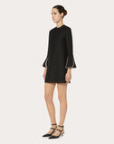 WOMEN'S VALENTINO CRÊPE COUTURE DRESS BLACK