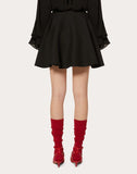 WOMEN'S VALENTINO CRÊPE COUTURE SKIRT BLACK