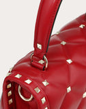 WOMEN'S VALENTINO GARAVANI MEDIUM CANDYSTUD TOP-HANDLE BAG ROSSO VALENTINO