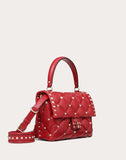 WOMEN'S VALENTINO GARAVANI MEDIUM CANDYSTUD TOP-HANDLE BAG ROSSO VALENTINO