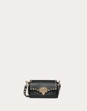 WOMEN'S VALENTINO GARAVANI MINI ROCKSTUD CALFSKIN CROSSBODY BAG BLACK